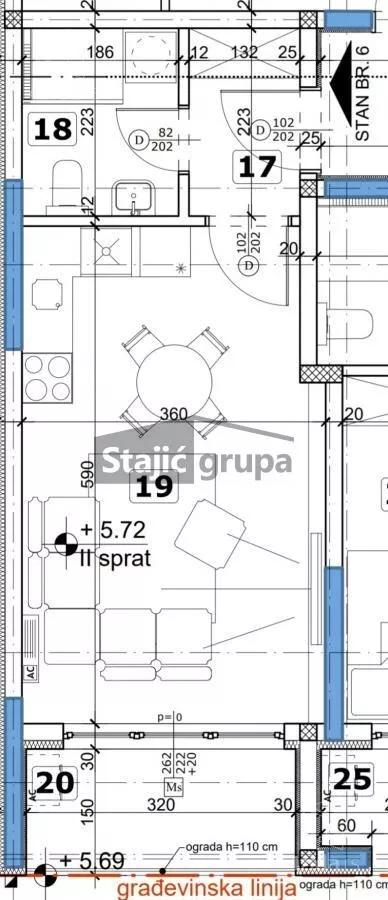 Jednosoban stan | 4zida