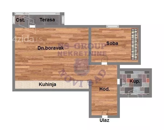 Jednoiposoban stan | 4zida