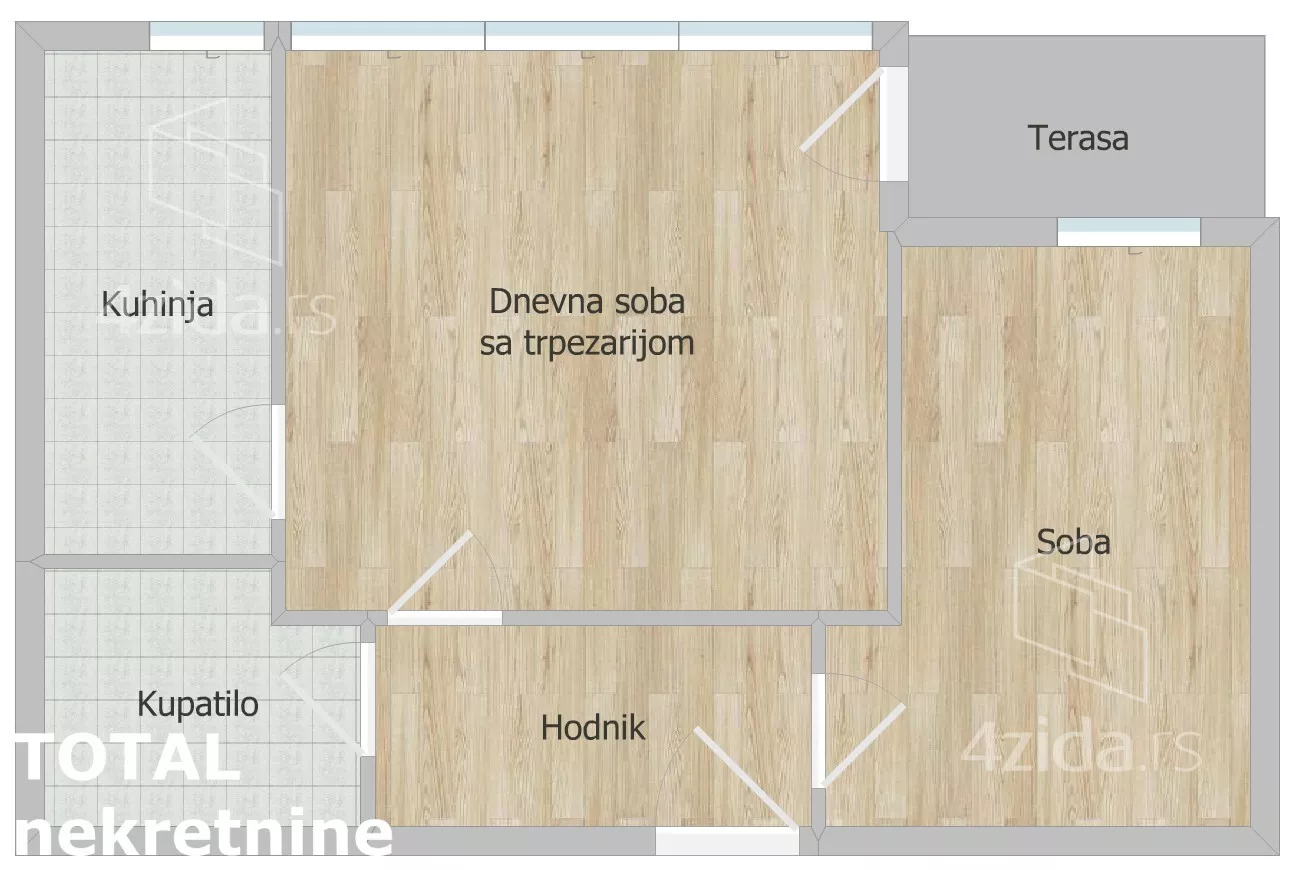 Jednoiposoban stan | 4zida