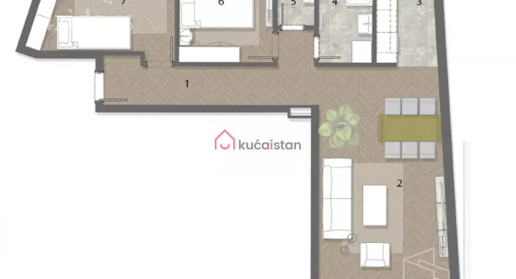 Trosoban stan | 4zida