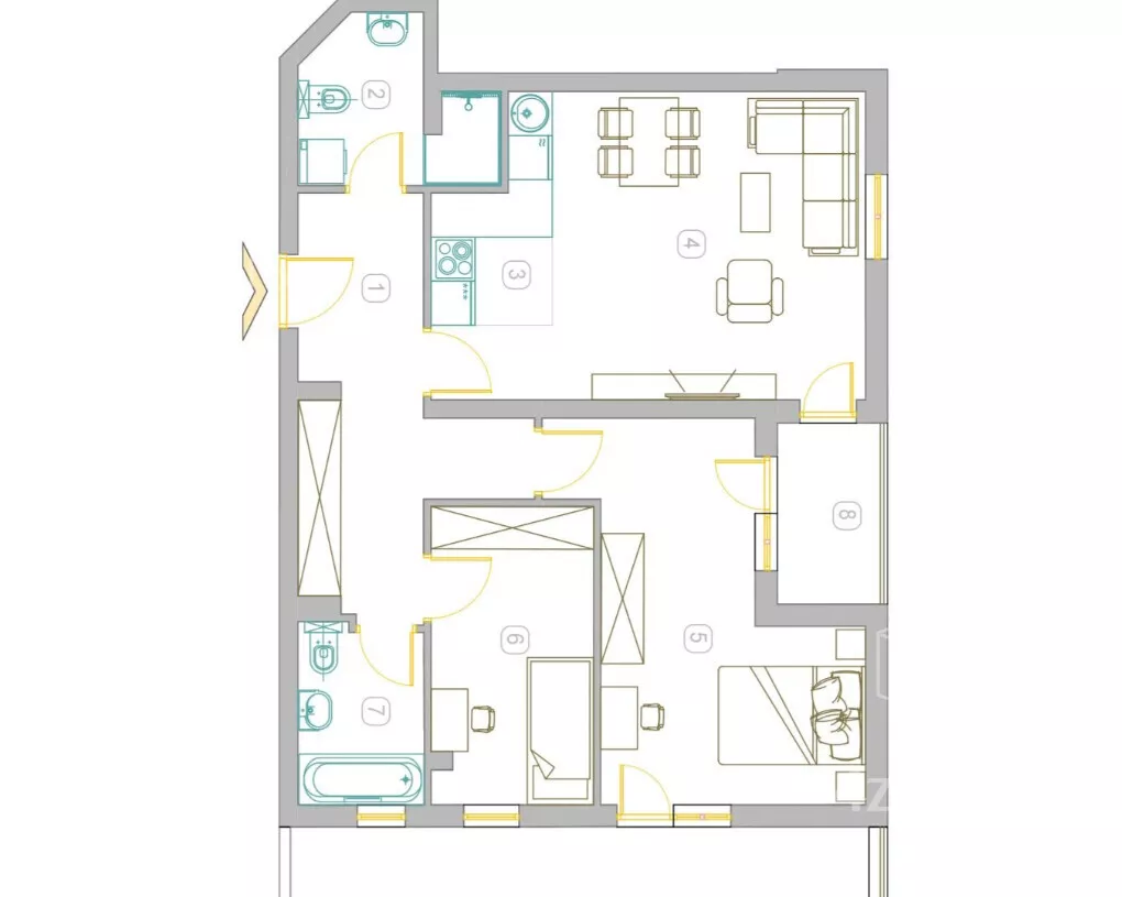 Trosoban stan | 4zida