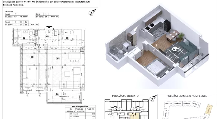 Dvosoban stan | 4zida
