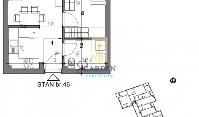 Jednoiposoban stan | 4zida