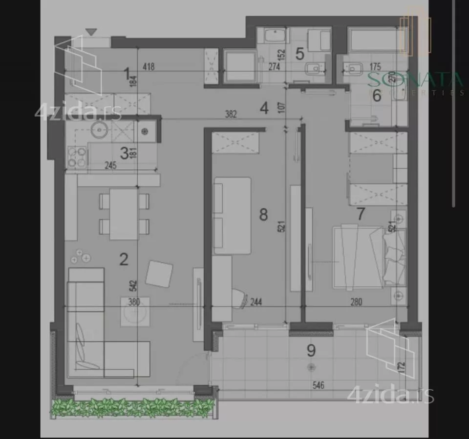 Dvoiposoban stan | 4zida