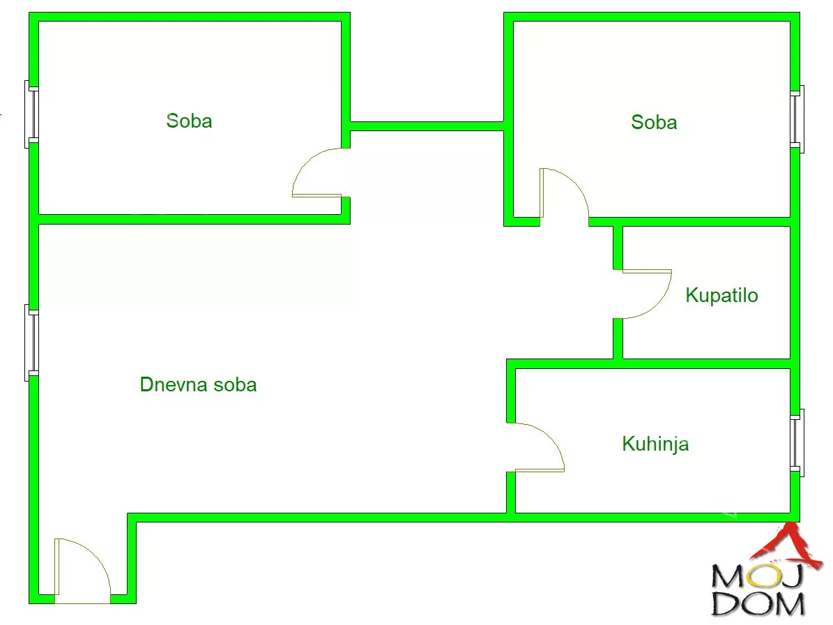 Trosoban stan | 4zida