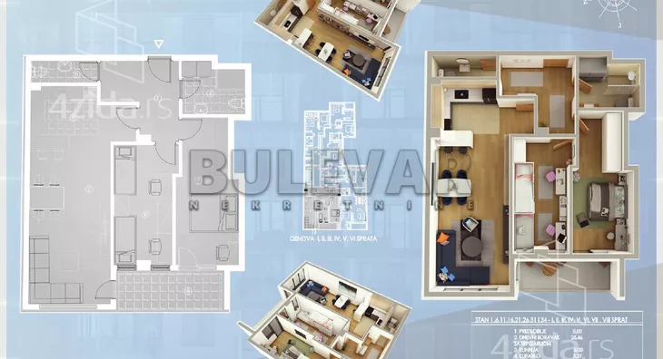 Trosoban stan | 4zida