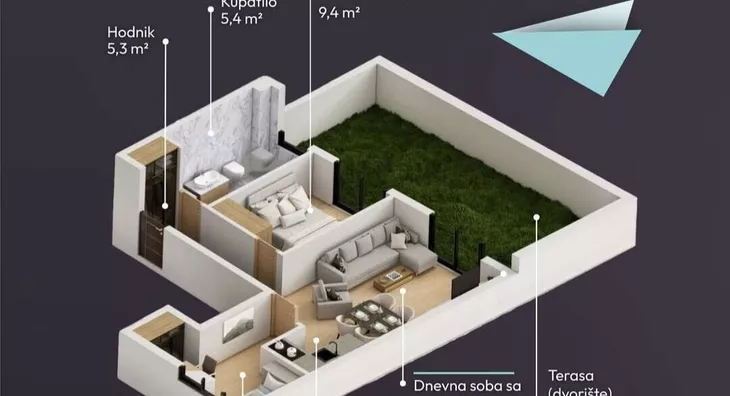 Dvoiposoban stan | 4zida