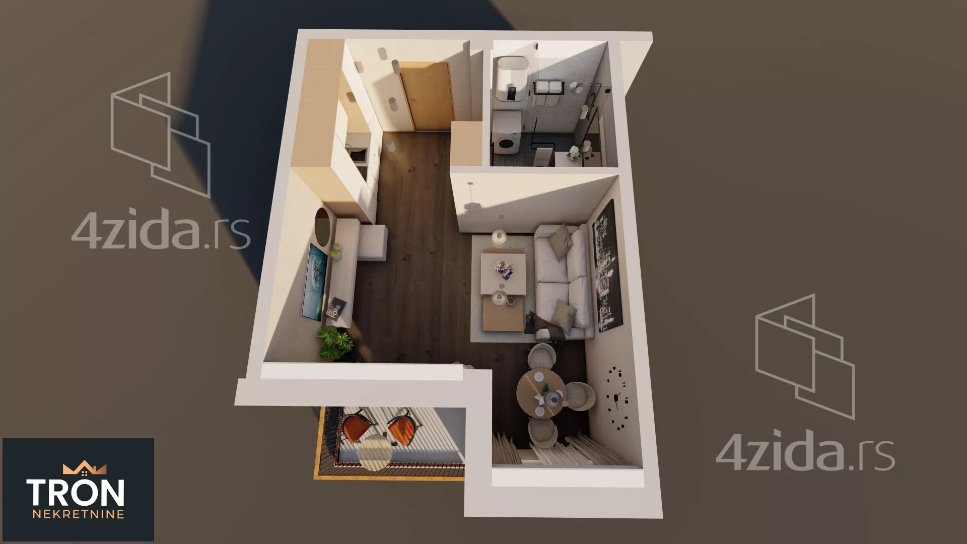 Jednosoban stan | 4zida