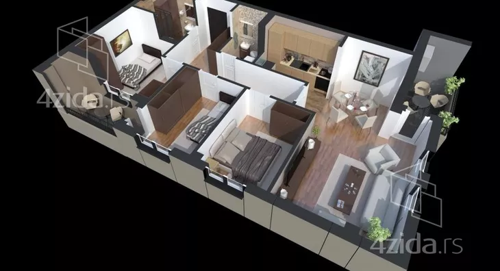 Troiposoban stan | 4zida