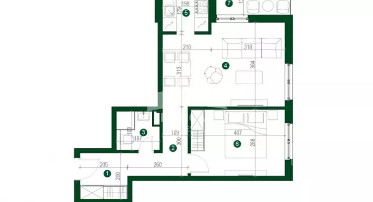 Jednoiposoban stan | 4zida