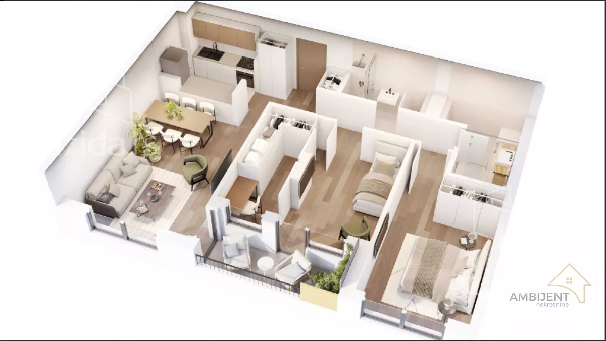 Trosoban stan | 4zida