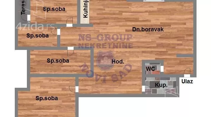 Petosoban stan | 4zida