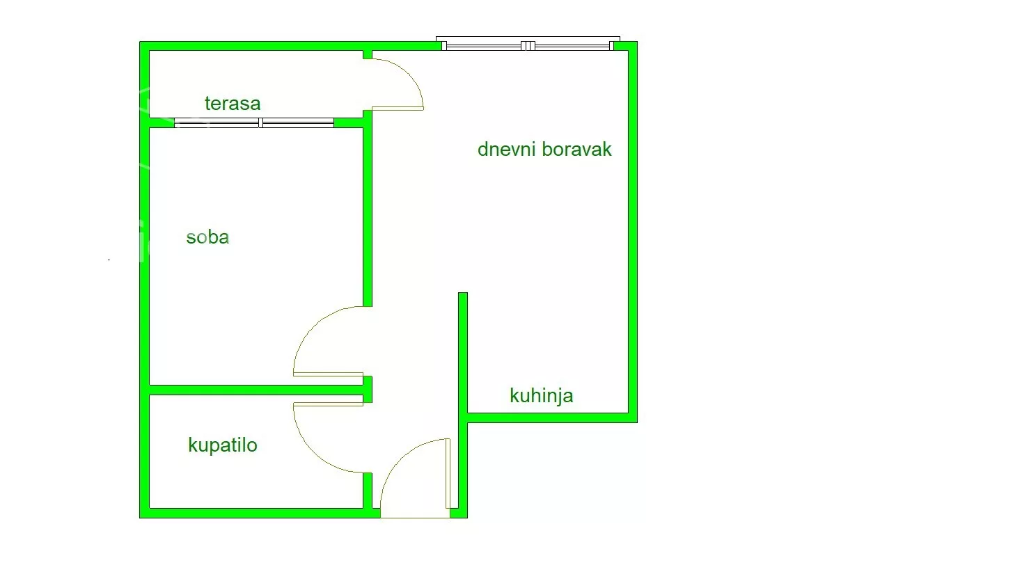 Jednoiposoban stan | 4zida