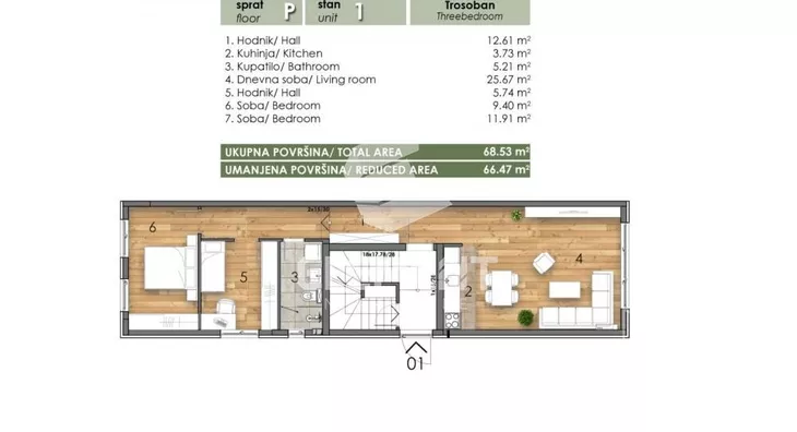 Trosoban stan | 4zida