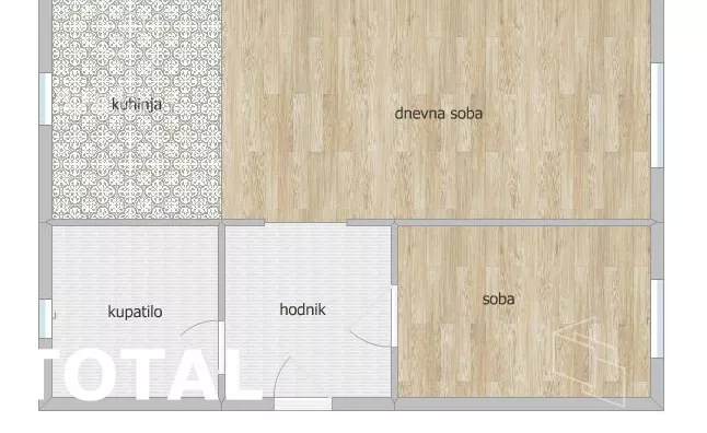 Jednoiposoban stan | 4zida