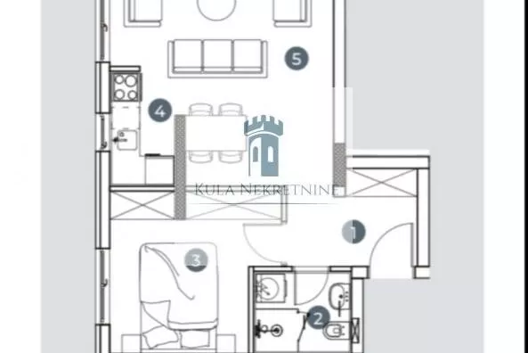 Jednoiposoban stan | 4zida