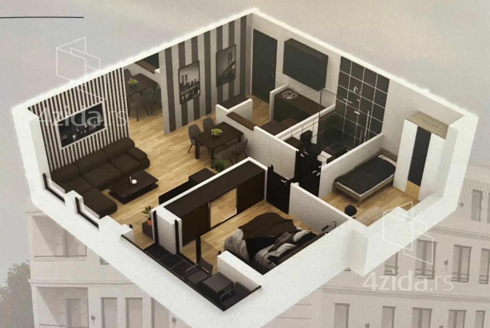Dvoiposoban stan | 4zida