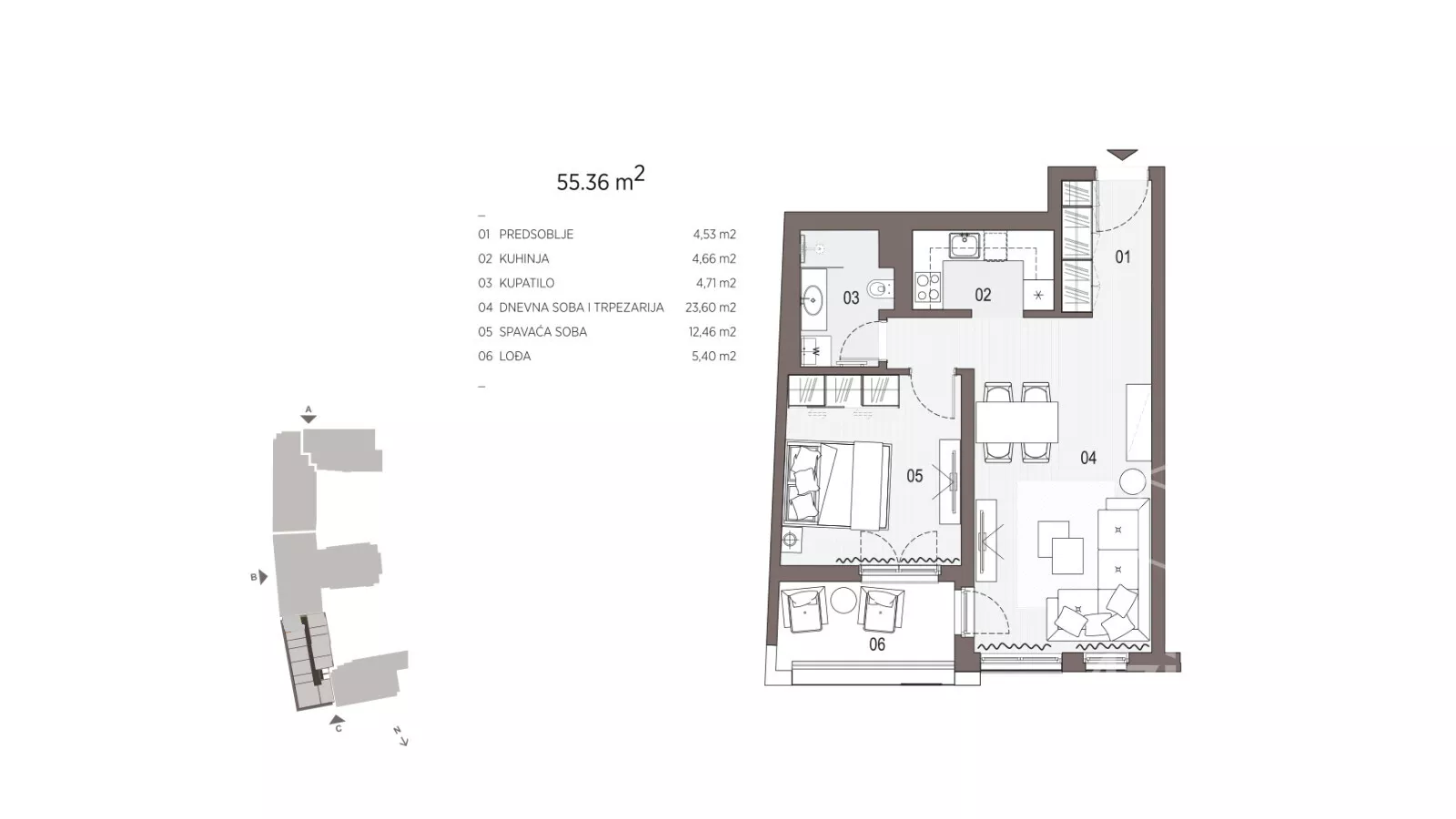 Dvosoban stan | 4zida