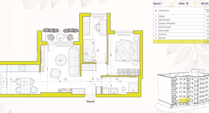 Troiposoban stan | 4zida
