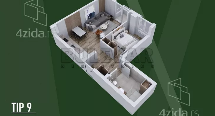 Dvosoban stan | 4zida