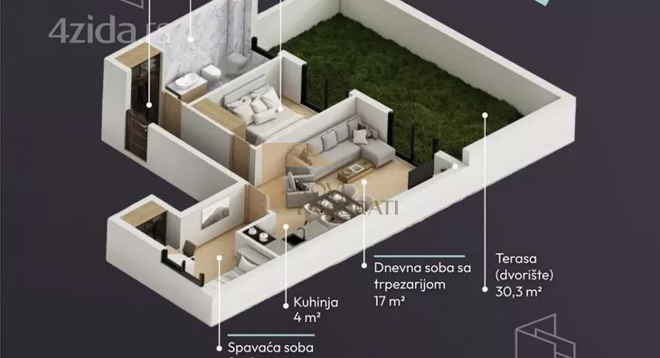 Trosoban stan | 4zida