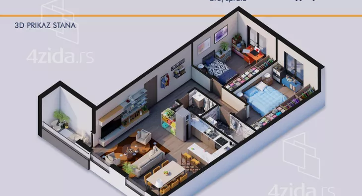 Trosoban stan | 4zida