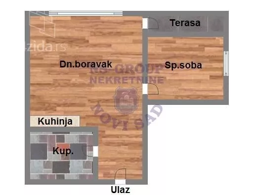 Jednoiposoban stan | 4zida