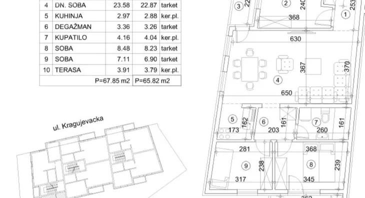 Troiposoban stan na prodaju, Veternik, 101.700€, 65m² - stampaj