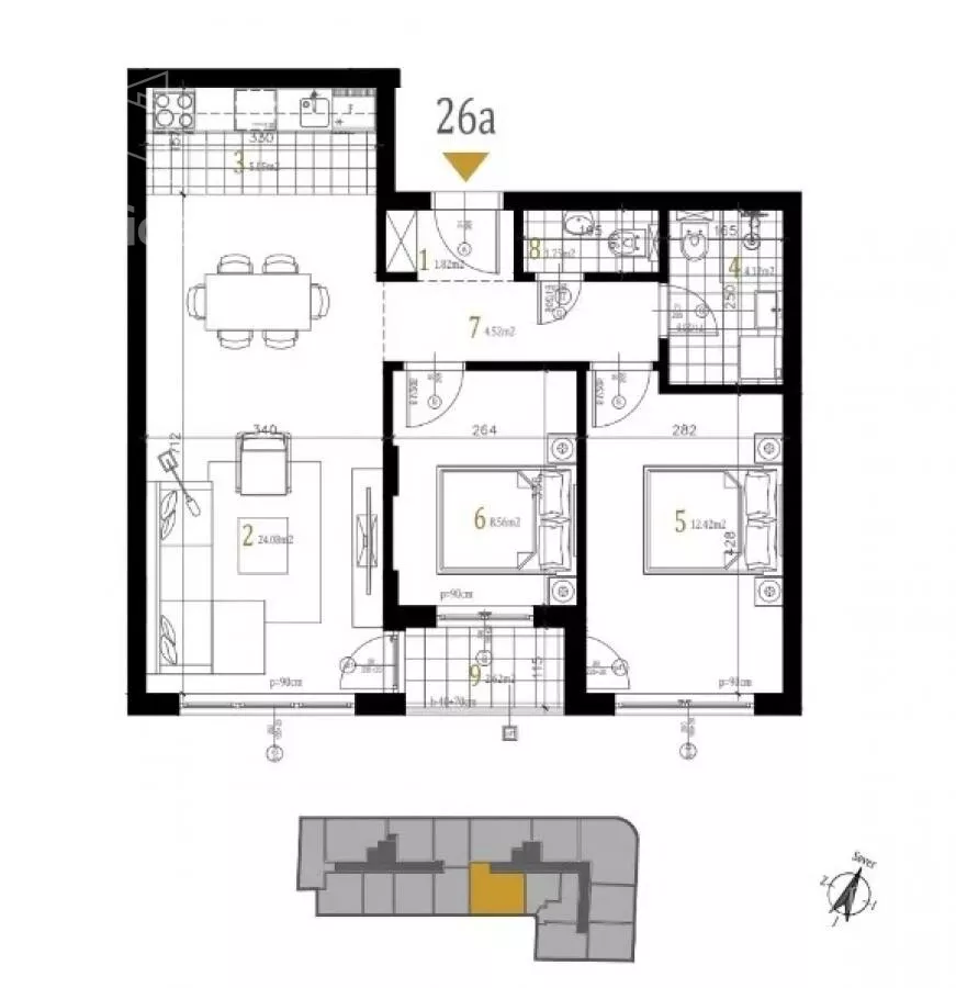 Trosoban stan | 4zida