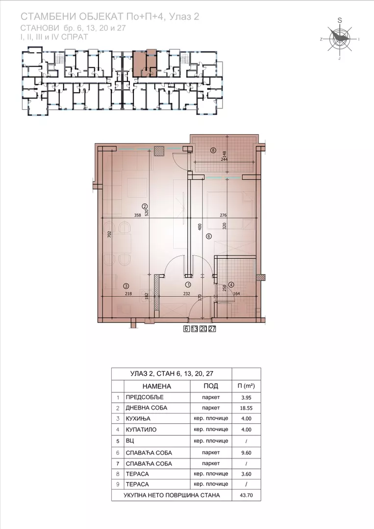 Jednoiposoban stan | 4zida