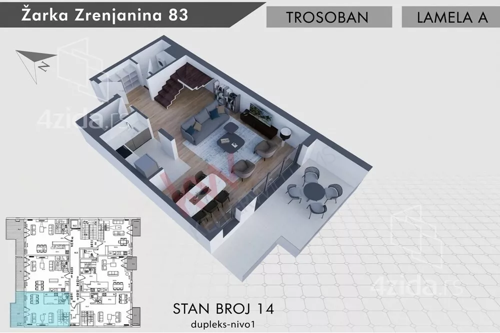 Trosoban stan | 4zida