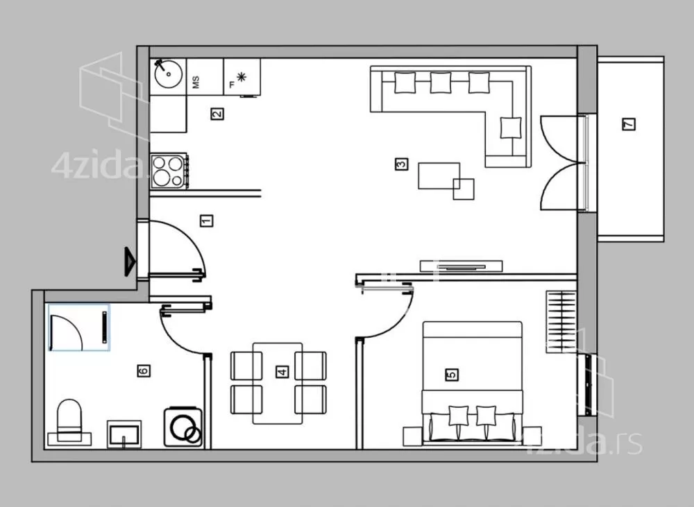 Dvosoban stan | 4zida