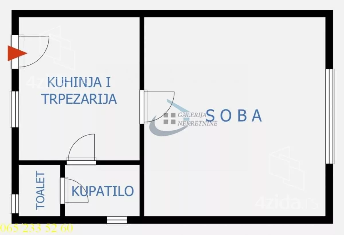 Jednosoban stan | 4zida