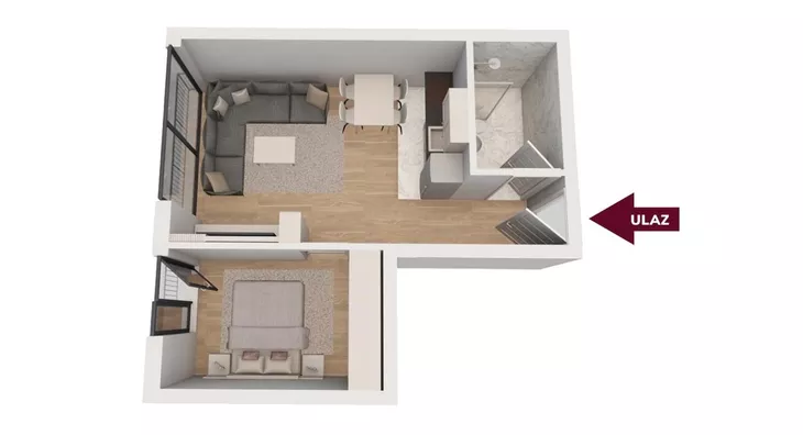 Jednoiposoban stan | 4zida