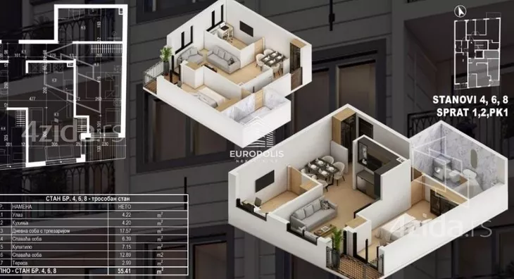 Trosoban stan | 4zida