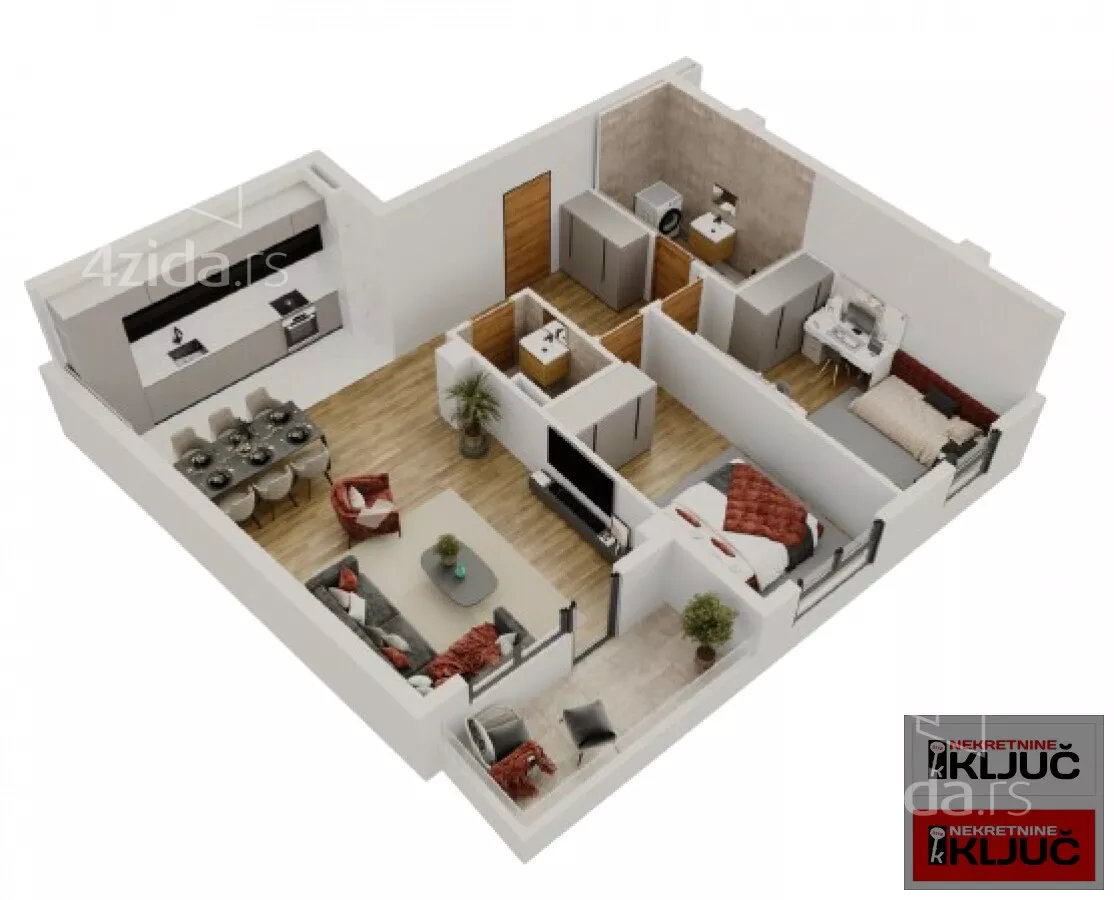 Trosoban stan | 4zida