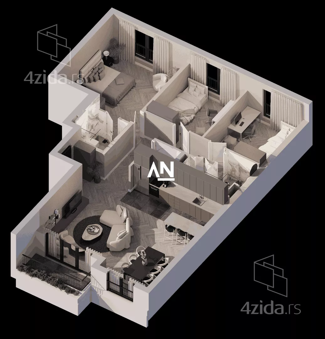 Četvorosoban stan | 4zida