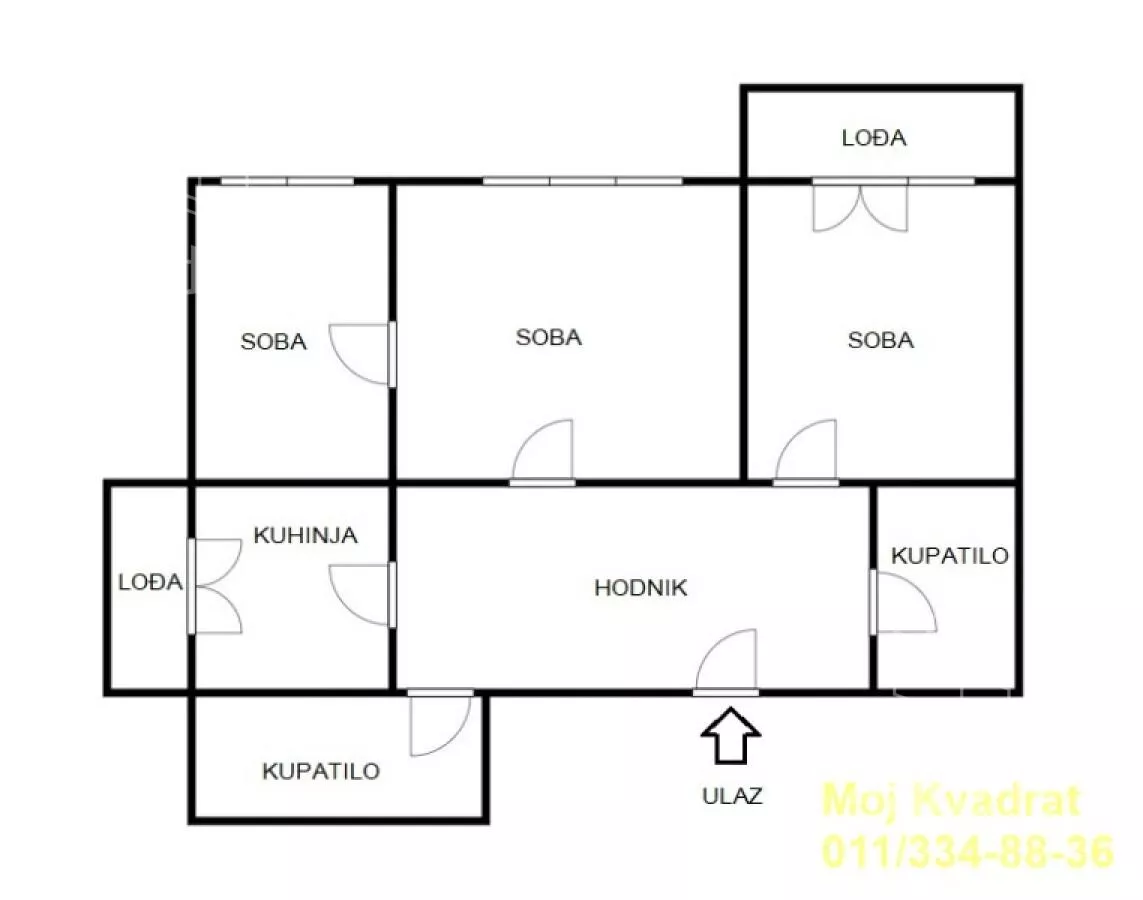 Trosoban stan | 4zida