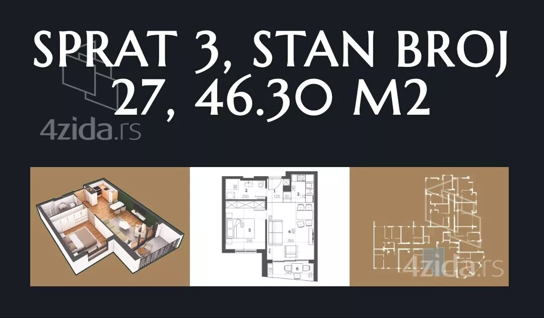 Dvosoban stan | 4zida