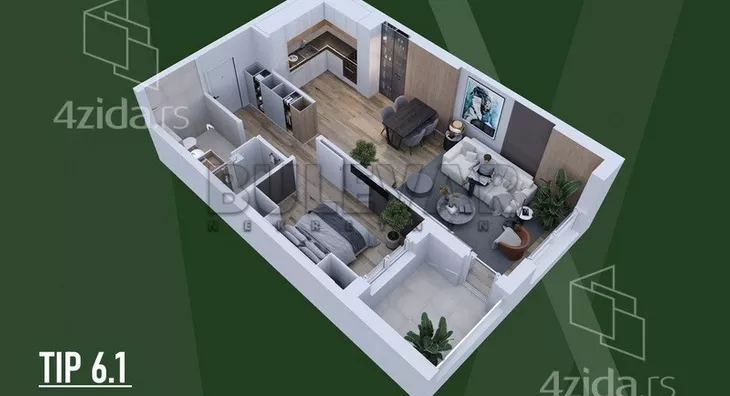 Dvosoban stan | 4zida