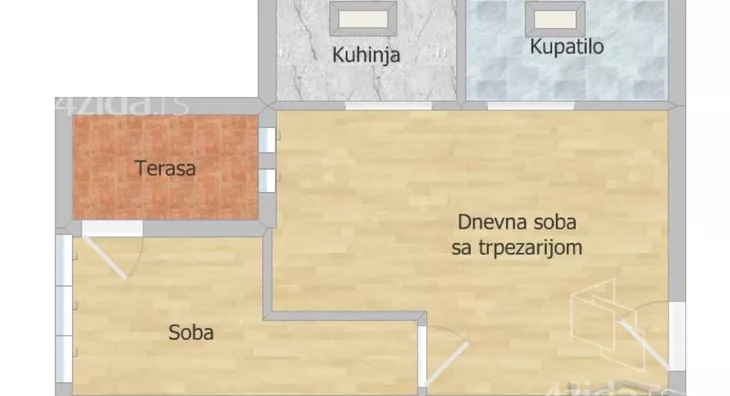 Jednoiposoban stan | 4zida