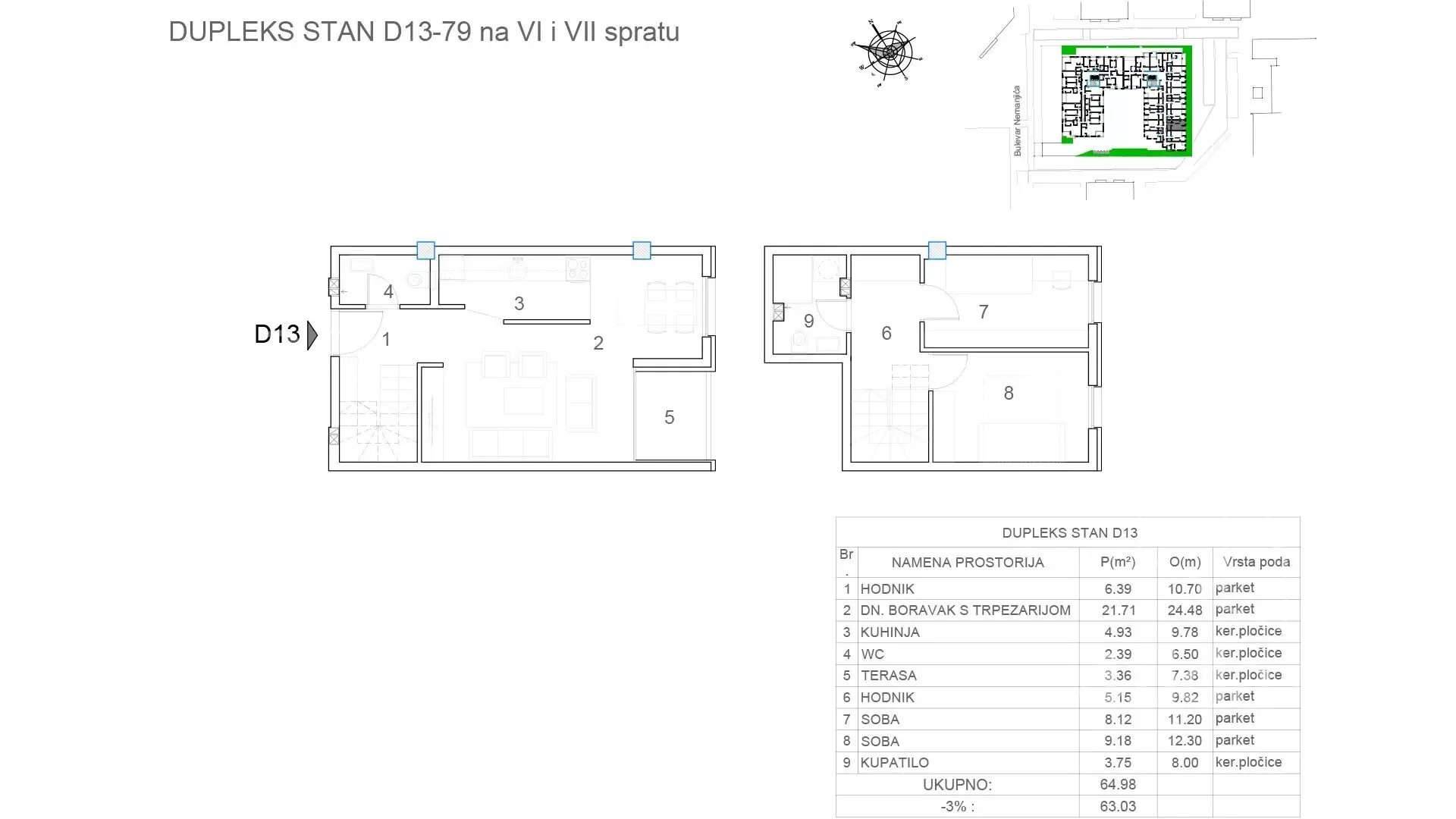 Trosoban stan | 4zida