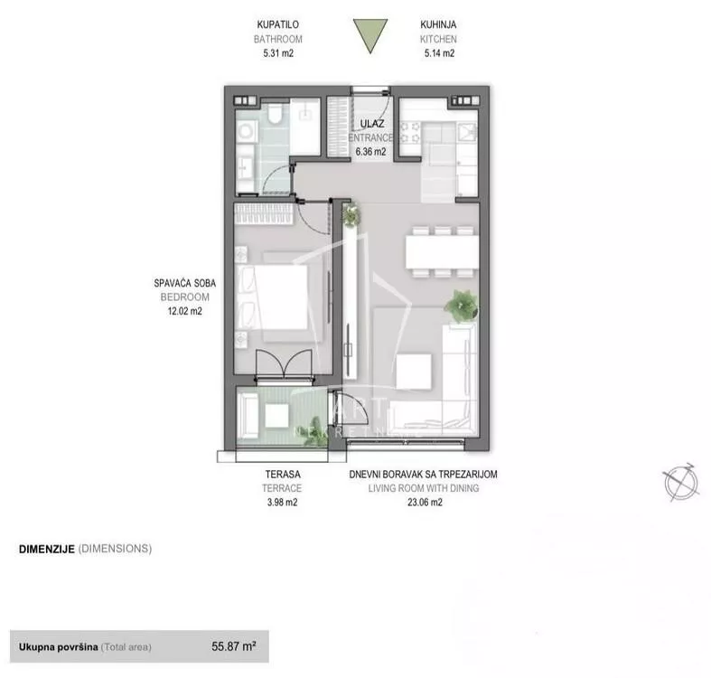 Dvosoban stan | 4zida