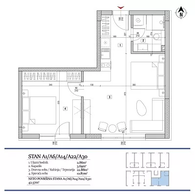 Dvosoban stan | 4zida