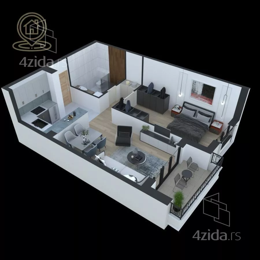 Dvosoban stan | 4zida