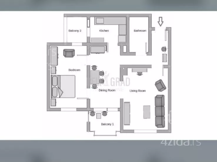 Dvosoban stan | 4zida