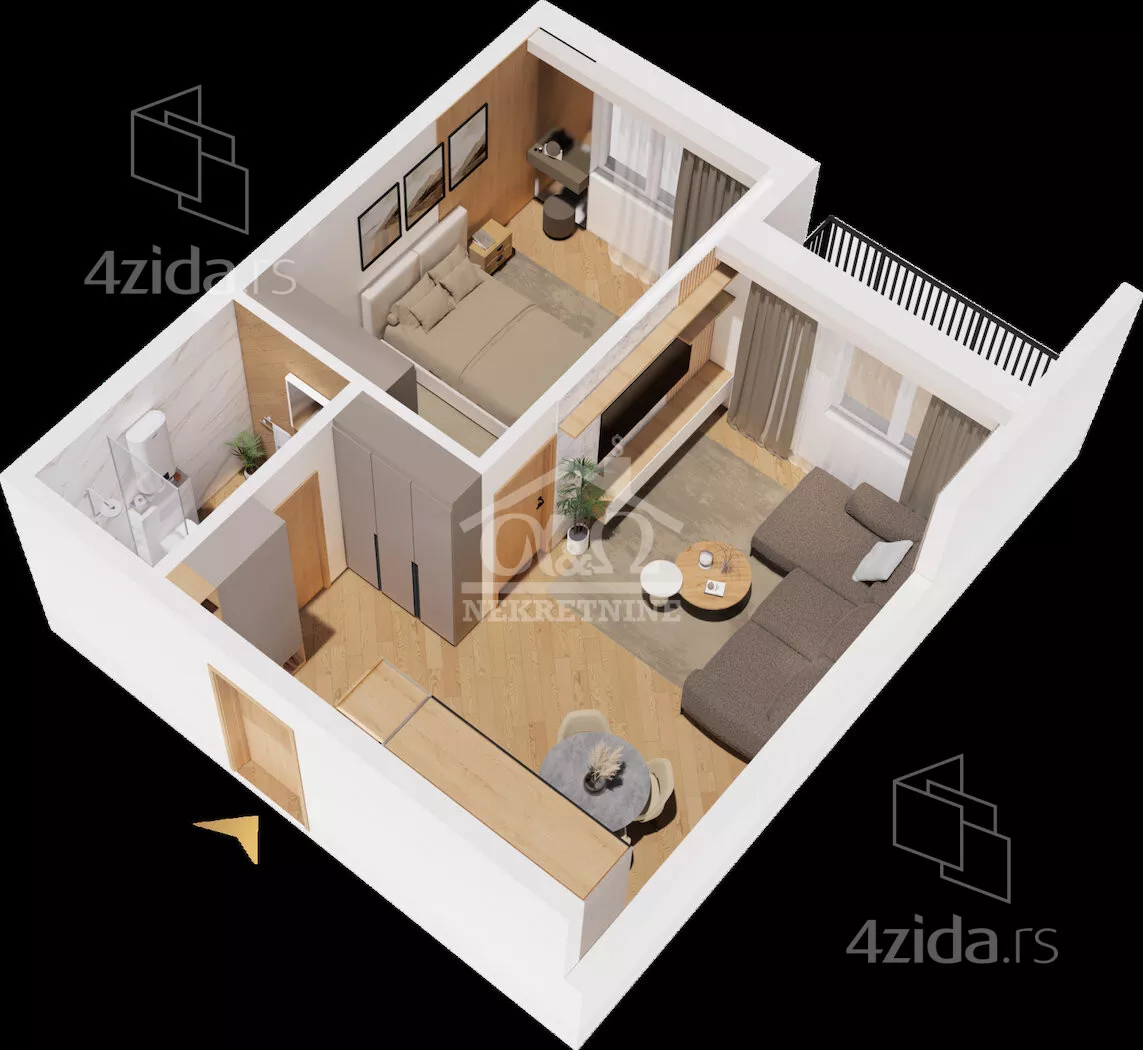 Jednosoban stan | 4zida