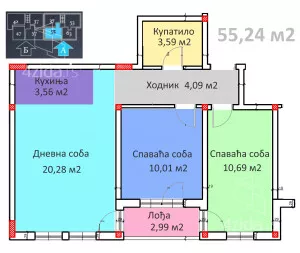 Trosoban stan | 4zida