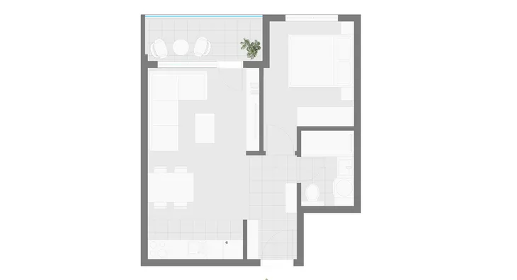 Jednoiposoban stan | 4zida