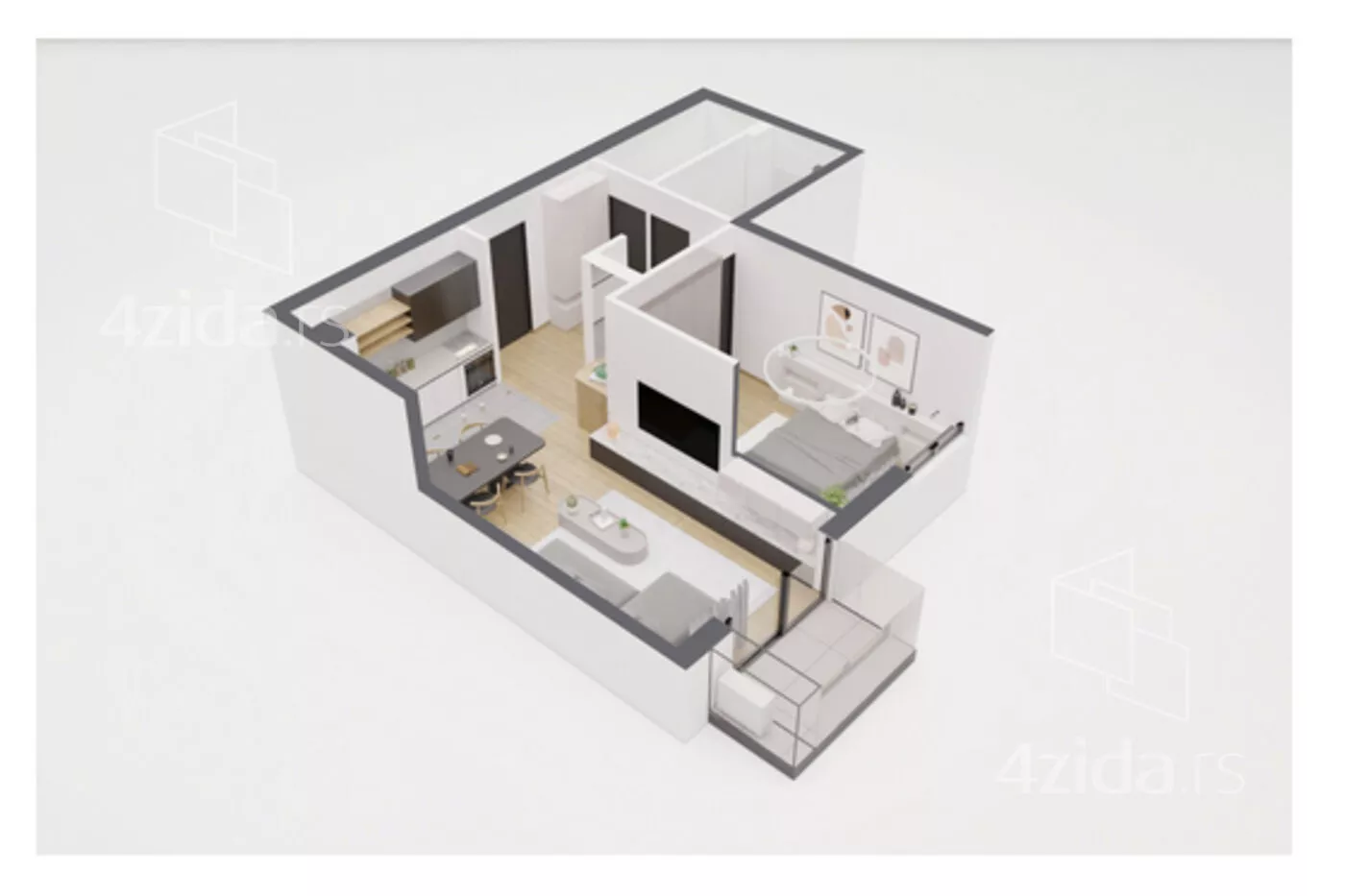 Dvoiposoban stan | 4zida